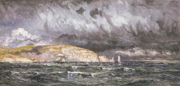 John brett,a.r.a Off Old Harry's Rock (mk37) oil painting image